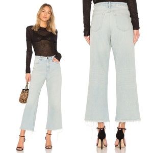 Alexander Wang Crop Kick Bleach Denim Jeans 25